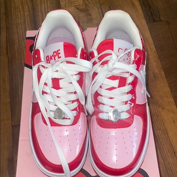 Hello Kitty Red and Pink Sneakers - Picture 2 of 2